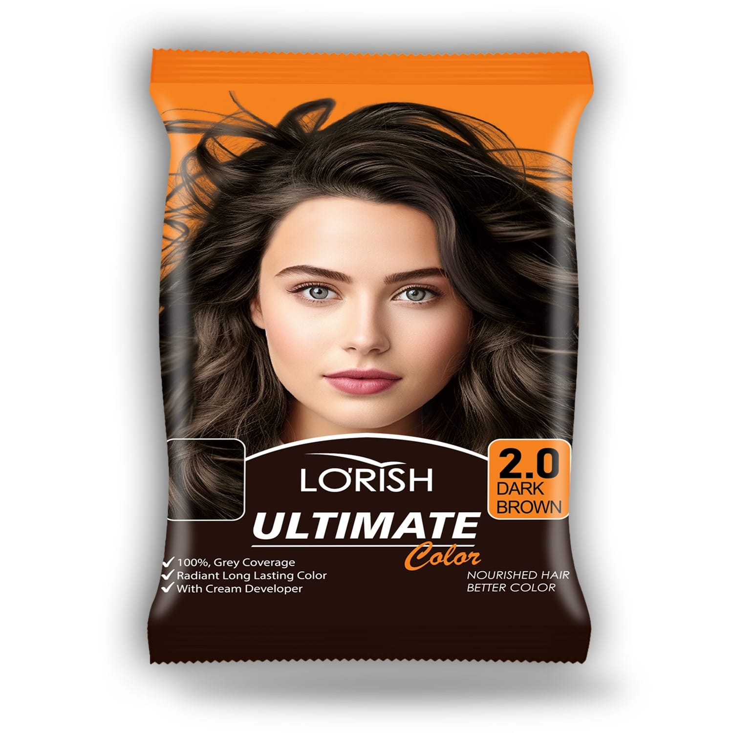 Hair Color - Lorish Ultimate Color 2.0 Dark Brown Lorish Ultimate Dark Brown Hair Color 2.0 Pakistan