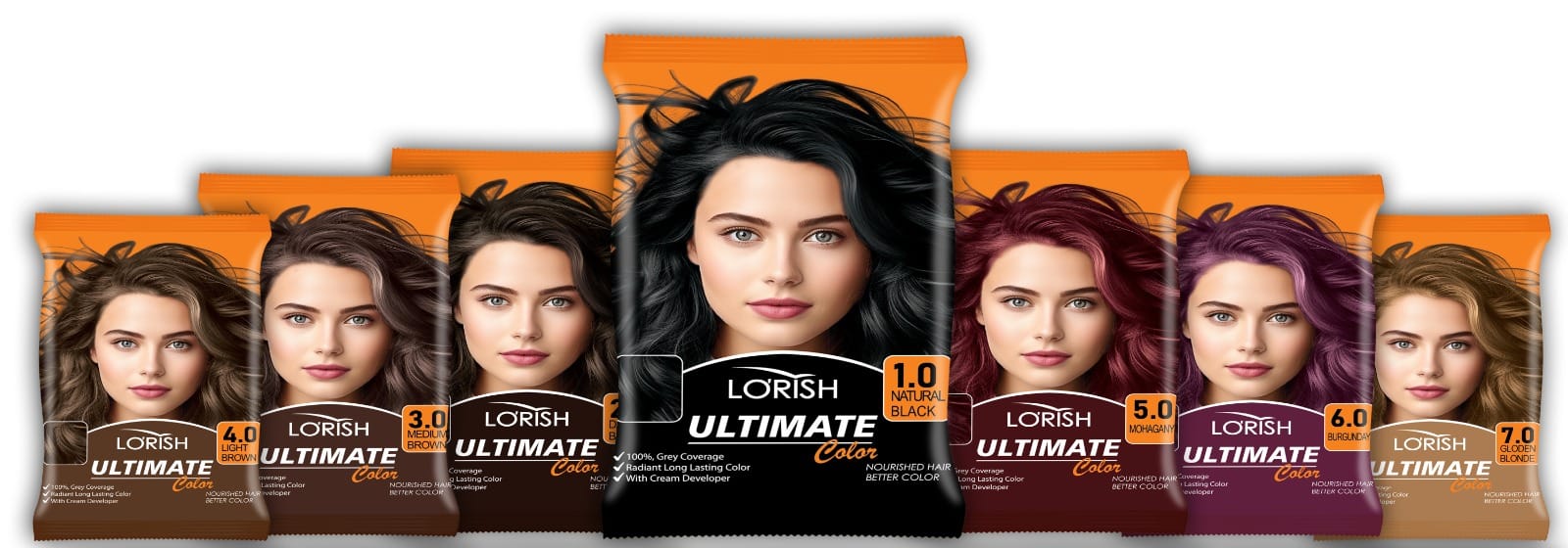 Hair Color - Black Lorish Black Hair Dye Salon Pack Pakistan